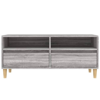 Szafka pod TV, szary dąb sonoma, 100x34,5x44,5 cm vidaXL