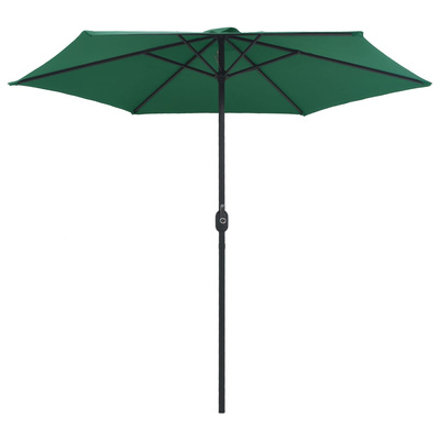 Parasol ogrodowy na aluminiowym słupku, 270x246 cm, zielony