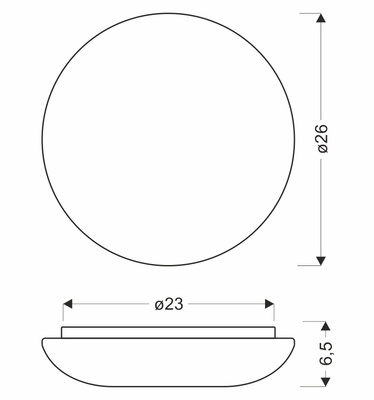 Plafon LED Milo okrągły biały metalowy 26 cm do korytarza