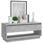 vidaXL Szafka pod TV, szarość betonu, 102x41x44 cm