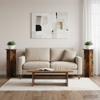 Stojak na rośliny 2 pcs Dąb wędzony ?40 x 100 cm