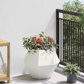 Donica 2 pcs Biały 50 x 50 x 40 cm Stal
