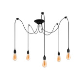 Lampa wisząca pająk ARANEA 5xE27 czarny EDO777188 EDO Solutions