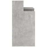 vidaXL Biurko z podświetleniem LED, betonowa szarość, 97x45x90 cm