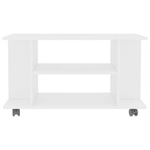 vidaXL Szafka pod TV, biała, 80x40x45 cm, materiał drewnopochodny