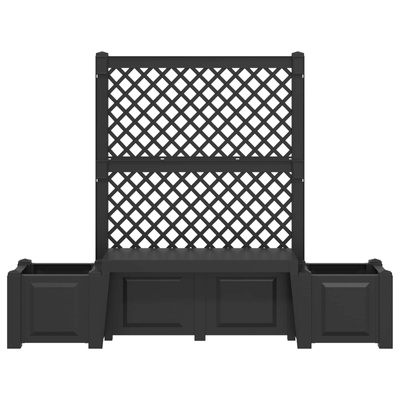Ławka ogrodowa Kopenhaga antracytowy 173 x 49 x 135,5 cm PP