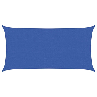 Żagiel przeciwsłoneczny niebieski 2,5 x 6 m HDPE