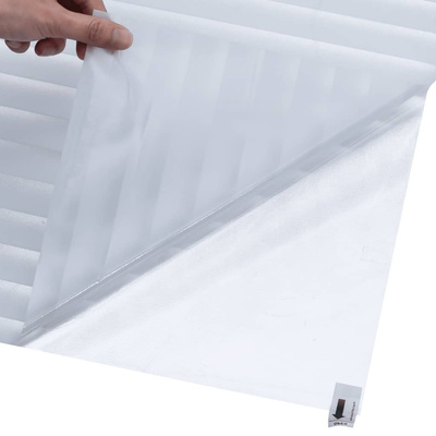 vidaXL Folie okienne, 4 szt., matowe, wzór rolety, PVC