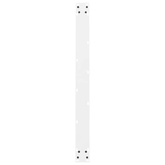 Nogi do stołu jadalnego białe 2 szt. 100x(72-73) cm stal
