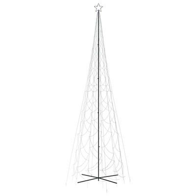 vidaXL Choinka stożkowa, 3000 niebieskich diod LED, 230x800 cm
