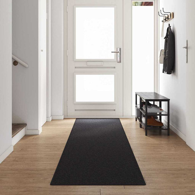 Chodnik dywanowy Antracyt 80 x 500 cm 100% polipropylen