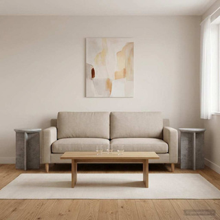 Stojak na rośliny 2 pcs Betonowy szary ?29,5 x 40 cm