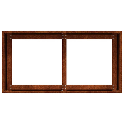 Doniczka Rusty 80x40x40 cm Stal nierdzewna