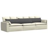 Poduszki na sofę 2 pcs Ciemnoszary 200 x 40 cm