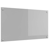 Panel kuchenny Jasnoszary 90 x 50 cm szkło hartowane