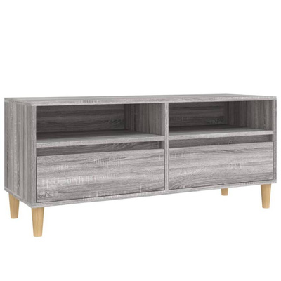 Szafka pod TV, szary dąb sonoma, 100x34,5x44,5 cm vidaXL
