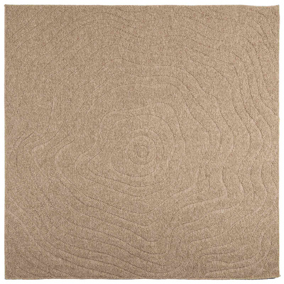 Dywany pokojowe Moiré AGIRA Naturalny 200 x 200 cm Poliester