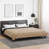 Kołdra na cały rok Czarny i Taupe 200 x 220 cm Mikrofibra