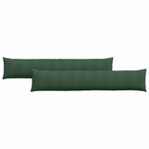 Poduszki na sofę 2 pcs Ciemna zieleń 200 x 40 cm