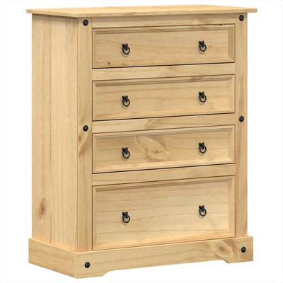Komoda Corona, 92x48x114 cm, lite drewno sosnowe