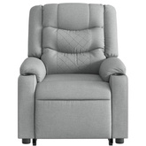 vidaXL Podnoszony fotel masujący, elektryczny, rozkładany, jasnoszary wariant 8