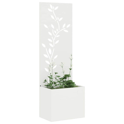 Ekran zapewniający prywatność w ogrodzie Biały 50 x 150 cm
