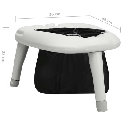 vidaXL Toaleta turystyczna z workami, 200 kg