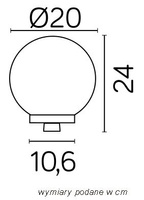 Lampa ogrodowa stojąca (głowica) G 200 Z 35