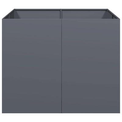 Doniczka Antracyt 100x100x80 cm Stal