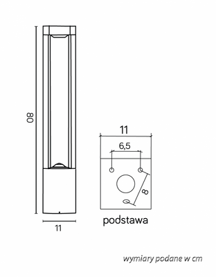 Lampa ogrodowa stojąca FKW-800