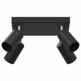 Reflektor sufitowy Z reflektorami Czarny 26 x 26 x 16 cm Metal