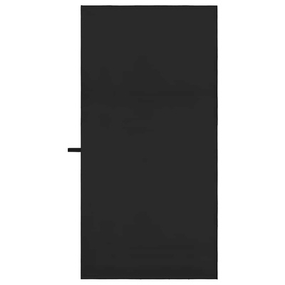 Ręczniki Sportowe 2 pcs Czarny 140 x 70 cm Poliester i poliamid