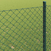 Ogrodzenie łańcuchowe 25 x 1,6 m Stal zielony