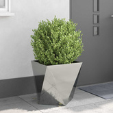 Donica 2 pcs Srebrny 50 x 50 x 50 cm Stal Galwanizowana