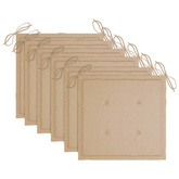 vidaXL Składane krzesła ogrodowe, 6 szt., poduszki, drewno akacjowe