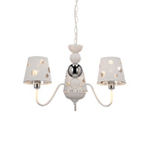 Żyrandol biały lampa wisząca 3xE14 Batley Ledea 50203109