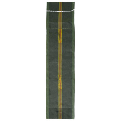 Worki z piaskiem 10 szt. Ciemna zieleń 120 x 27 cm HDPE