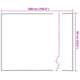 Statyczna folia okienna Biały matowy 60 x 500 cm PVC
