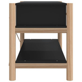 vidaXL Szafka pod TV, czarna, 82x38x45 cm, materiał drewnopochodny