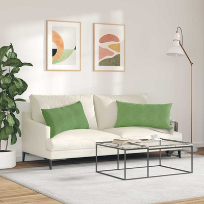 Poduszki na sofę 2 pcs Jasnozielony 80 x 40 cm