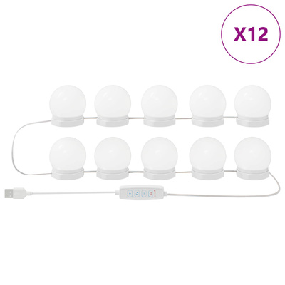 Lustrowe światła Ze LED Lights 12 pcs Biały 4.5 x 4.5 x 4.8 cm