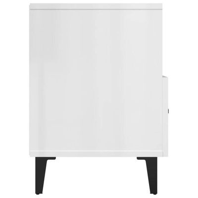vidaXL Szafka pod TV, biała, wysoki połysk, 80x36x50 cm wariant 6