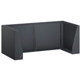 Mur oporowy 4 szt. 100 x 100 x 30 cm Stal antracytowy