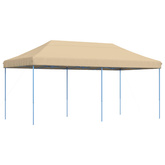 Namiot Imprezowy Beżowy 292 x 580 x 315 cm Materiał Oxford