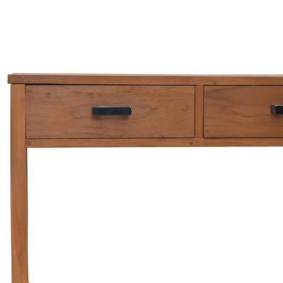 vidaXL Biurko, 81x40x75 cm, lite drewno tekowe