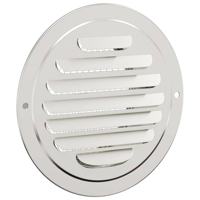 Pokrywy wentylacyjne 4 pcs Srebrny 100 mm Stal nierdzewna