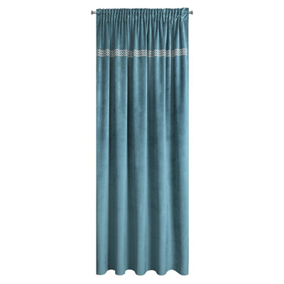 Zasłona Jovita ciemnoturkusowa 140x270