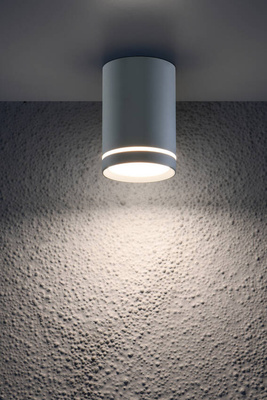 Lampa sufitowa szara 6,8x10cm GU10 15W Tuba Candellux 2276007
