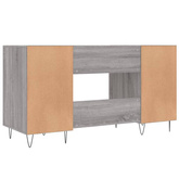 vidaXL Biurko, szary dąb sonoma, 140x50x75 cm, materiał drewnopochodny model standard