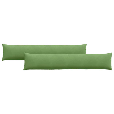 Poduszki na sofę 2 pcs jasnozielony 200 x 40 cm